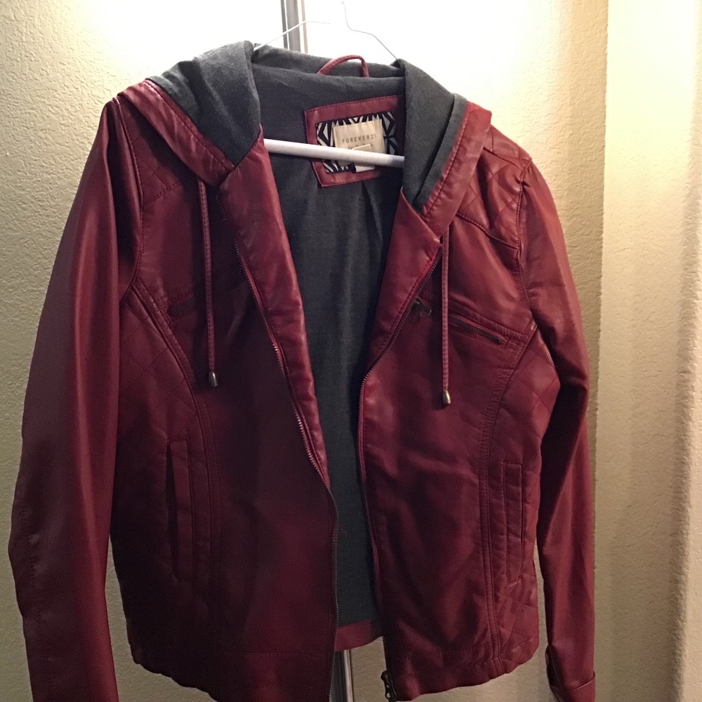 Junior’s faux leather jacket